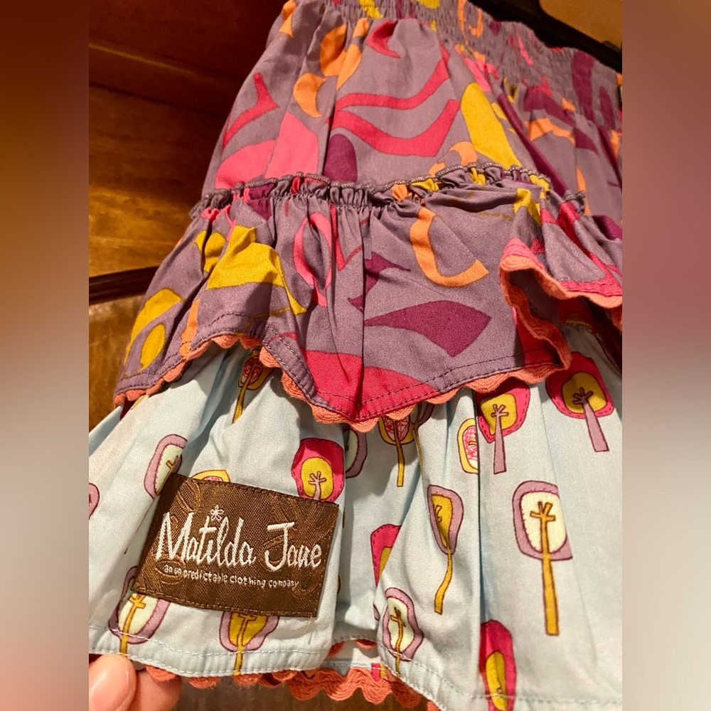 Matilda Jane Multicolor Ruffled Skirt - Picture 4 of 5